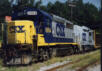 CSXT GP40-2 and road slug